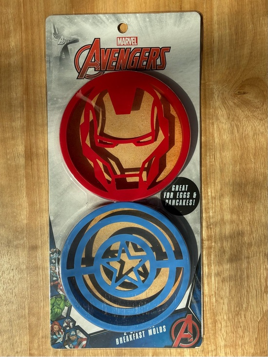 Marvel Other - Marvel Avengers Silicone Pancake & Egg Molds 2 Pack Iron Man Captain America